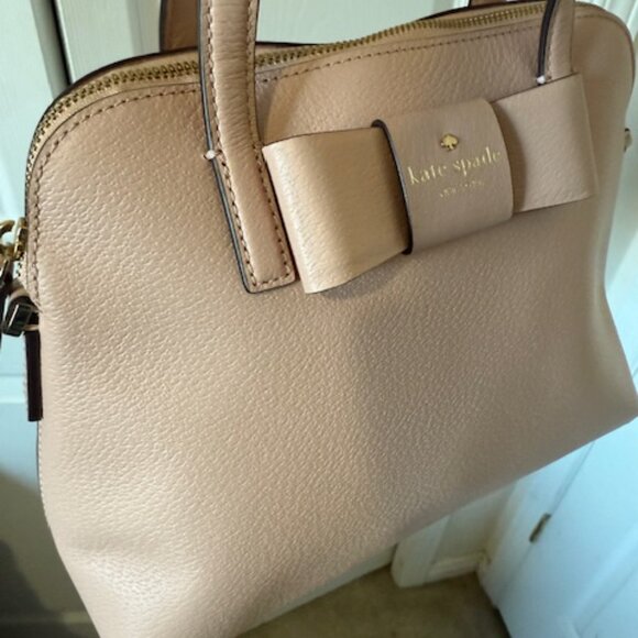 NWOT! Kate Spade New York Matthews Street Maise Pink Leather Bow Satchel Purse - Picture 7 of 8